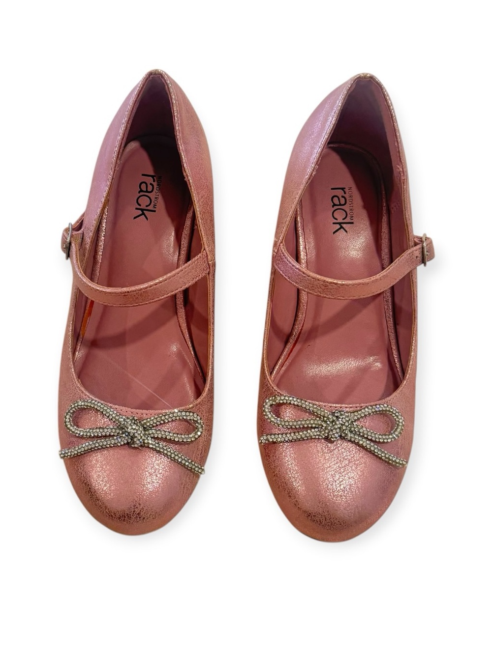 Rack Kids Pink Mary Jane Dress Shoes Heels with Bow
